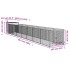 Caseta perros corral acero galvanizado gris claro