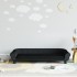 Sofá para niños de terciopelo negro 100x50x26
