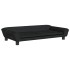 Sofá para niños de terciopelo negro 100x50x26