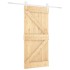Puerta corredera con herrajes madera maciza de pino 90x210