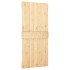 Puerta corredera con herrajes madera maciza de pino 90x210