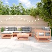 Juego de muebles de jardín 7 pzas madera maciza abeto Douglas