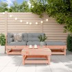 Juego de muebles de jardín 4 pzas madera maciza abeto Douglas
