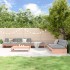 Juego de muebles de jardín 6 pzas madera maciza abeto