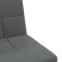 Sofá cama en forma de L tela gris oscuro 255x140x70