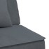 Sofá cama en forma de L terciopelo gris oscuro 255x140x70