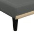 Sofá cama en forma de L tela gris oscuro 260x140x70
