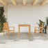 Juego de comedor para jardín 3 pzas madera maciza de