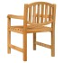 Juego de comedor para jardín 3 pzas madera maciza de