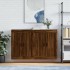 Armarios de pared 2 uds madera de ingeniería marrón