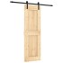 Puerta corredera con herrajes madera maciza de pino 70x210