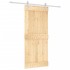 Puerta corredera con herrajes madera maciza de pino 90x210