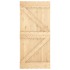 Puerta corredera con herrajes madera maciza de pino 95x210