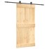 Puerta corredera con herrajes madera maciza de pino 100x210