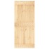 Puerta corredera con herrajes madera maciza de pino 90x210