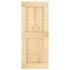 Puerta corredera con herrajes madera maciza de pino 85x210