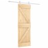 Puerta corredera con herrajes madera maciza de pino 70x210