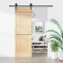Puerta corredera con herrajes madera maciza de pino 70x210
