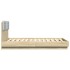 Cama con cabecero madera de ingeniería roble Sonoma 135x190