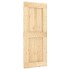 Puerta corredera con herrajes madera maciza de pino 85x210