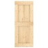 Puerta corredera con herrajes madera maciza de pino 85x210