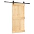 Puerta corredera con herrajes madera maciza de pino 100x210