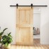 Puerta corredera con herrajes madera maciza de pino 95x210