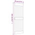 Puerta corredera con herrajes madera maciza de pino 70x210