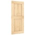 Puerta corredera con herrajes madera maciza de pino 90x210