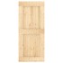 Puerta corredera con herrajes madera maciza de pino 90x210