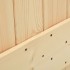 Puerta corredera con herrajes madera maciza de pino 85x210