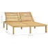 Tumbona doble y cojines verde brillante madera pino