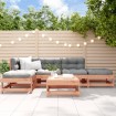 Juego de muebles de jardín 6 pzas madera maciza abeto Douglas