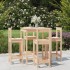 Set de mesa y taburetes altos jardín 5 pzas madera maciza