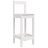 Set de mesa y taburetes altos jardín 7 pzas madera pino