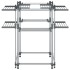 Tendedero para ropa aluminio 107x107x120