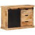 Aparador de madera maciza de mango sin tratar 80x30x55