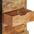 Aparador de madera maciza de mango sin tratar 80x30x55