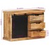 Aparador de madera maciza de mango sin tratar 80x30x55