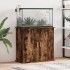 Soporte de acuario madera ingeniería roble ahumado 81x36x73