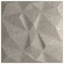 Paneles pared 48 uds XPS diamante gris hormigón 50x50cm 12