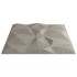 Paneles pared 48 uds XPS diamante gris hormigón 50x50cm 12