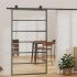 Puerta corredera con herrajes ESG vidrio y aluminio 102x205