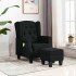 Sillón de masaje con reposapiés tela