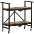 Carrito de cocina de madera maciza reciclada 87x36x81