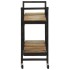 Carrito de cocina de madera maciza reciclada 87x36x81