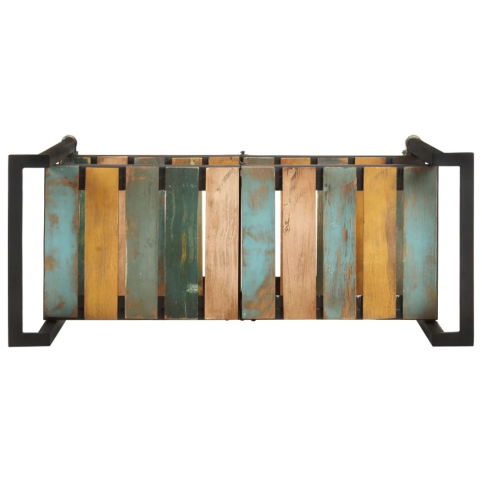 Carrito de cocina de madera maciza reciclada 87x36x81