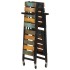 Carrito de cocina de madera maciza reciclada 87x36x81