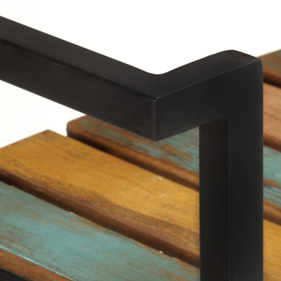 Carrito de cocina de madera maciza reciclada 87x36x81