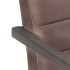 Sillas voladizas de comedor 2 unidades cuero auténtico